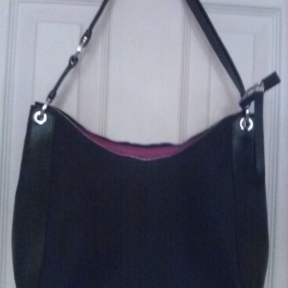 Salvatore Ferragamo Handbags - Salvatore Ferragamo Black Nylon / Leather Bag